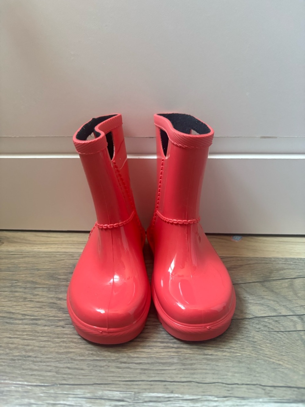 UGG Kids Coral Pink Waterproof Rain Boots
